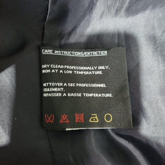 Novelti Long Coat Womens 9/10 Blue Polyester Pockets Lined Novelty for Lindor - Picture 8 of 15